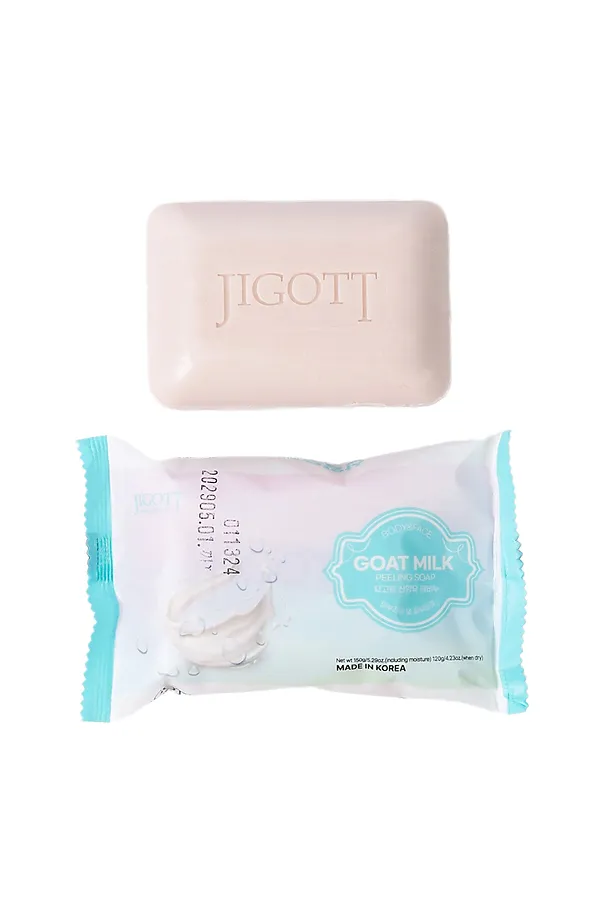 Jigott Мыло-скраб для лица и тела с экстрактом козьего молока / Goat Milk Scrub Soap, 150 г KRISTALLER, бежевый - фото 2