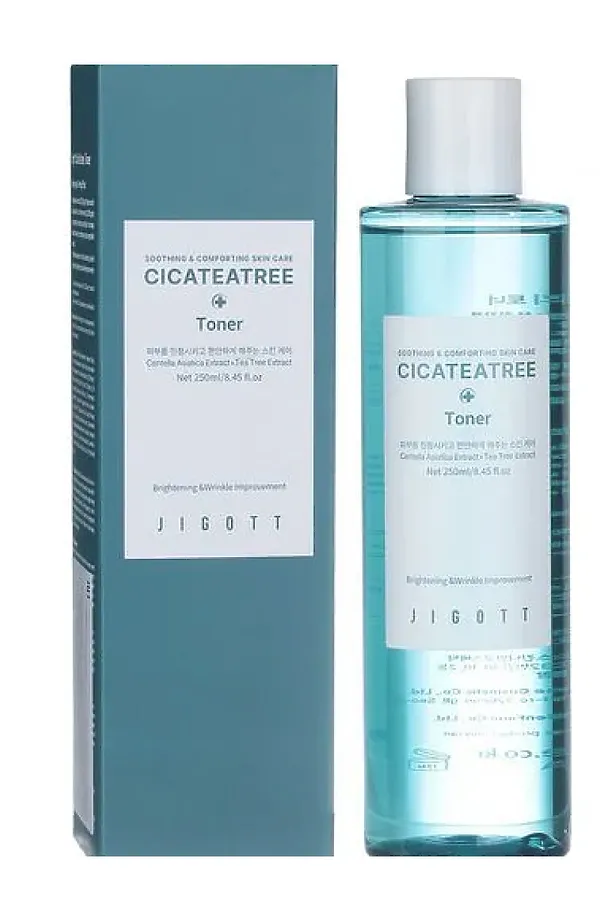 Jigott Тонер для лица с экстрактами центеллы азиатской и чайного дерева / Cicateatree Toner, 250 мл KRISTALLER, прозрачный - фото 2