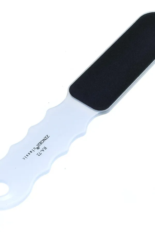 Zinger Тёрка педикюрная двусторонняя абразивная / Classic RA-72, 100/180 грит, белый KRISTALLER, белый - фото 2