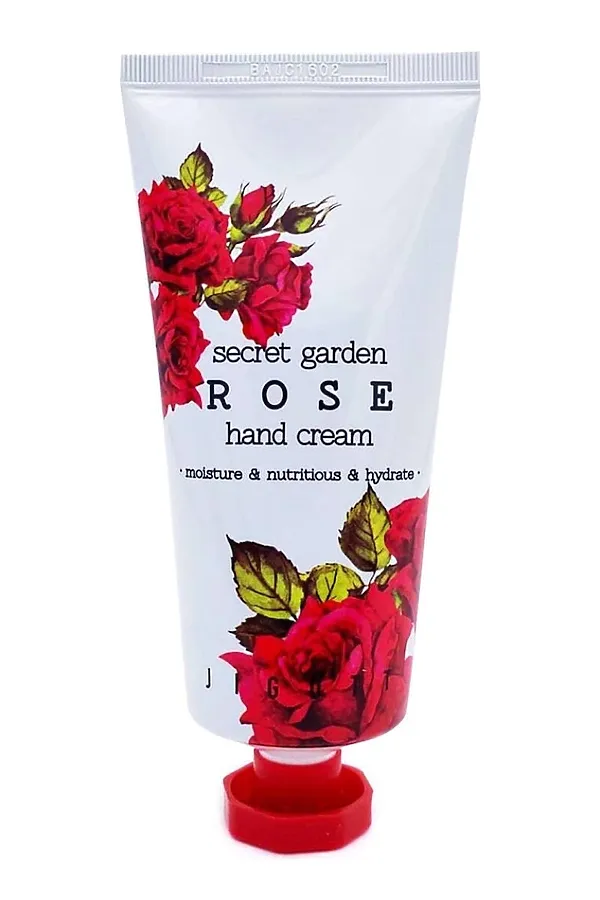 Jigott Крем для рук с экстрактом розы / Secret Garden Rose Hand Cream, 100 мл KRISTALLER, белый - фото 2