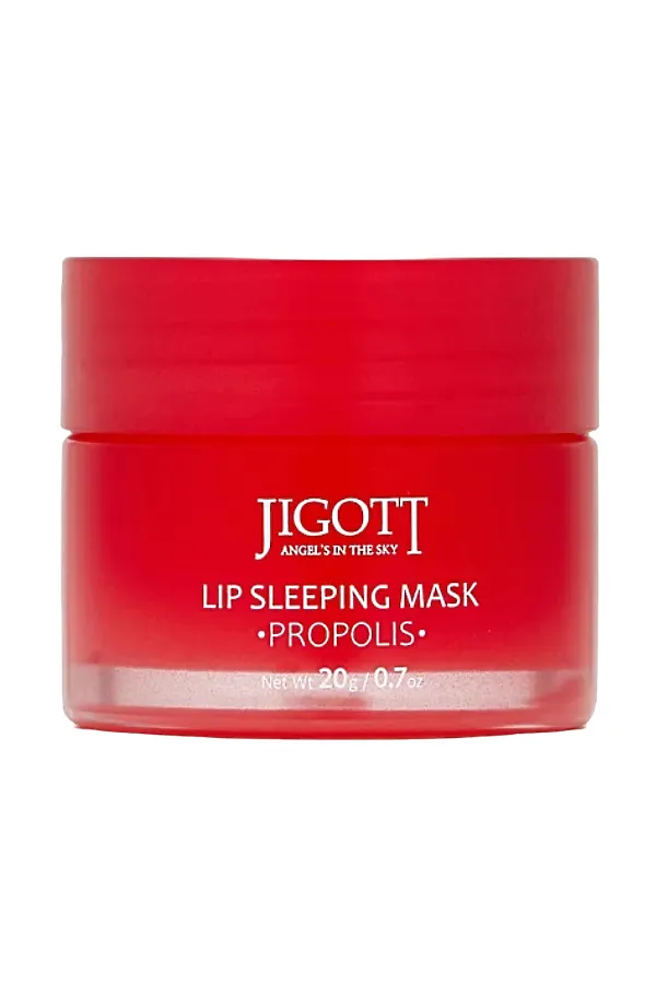 Jigott Ночная маска для губ с прополисом / Lip Sleeping Mask Propolis, 20 г KRISTALLER, белый - фото 2