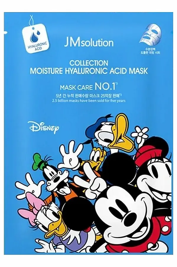 JMsolution Маска тканевая увлажняющая с гиалуроновой кислотой / Disney Сollection Moisture Hyaluronic Acid Mask, 30 мл KRISTALLER, белый - фото 2