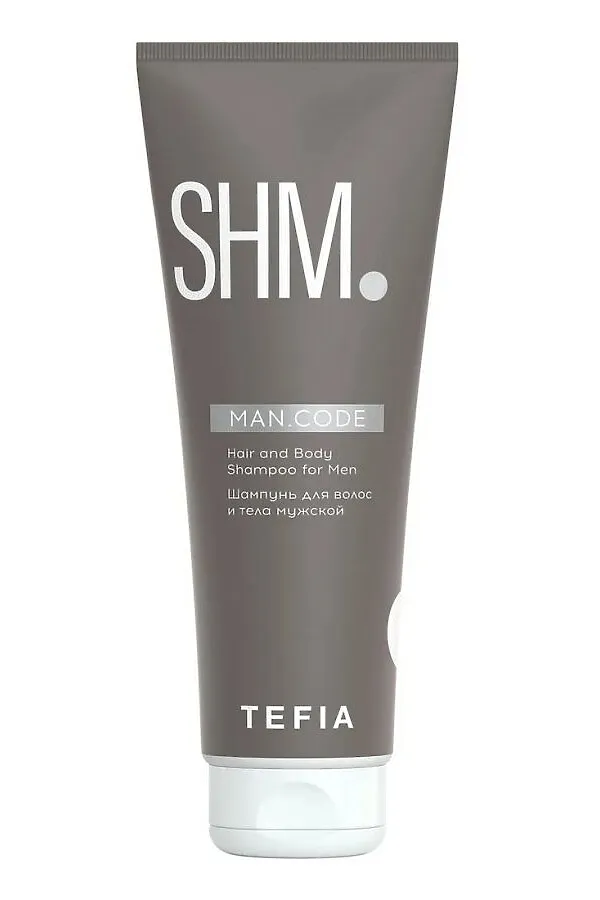 TEFIA Man.Code Шампунь для волос и тела мужской / Hair and Body Shampoo for Men, 285 мл KRISTALLER, серый - фото 2