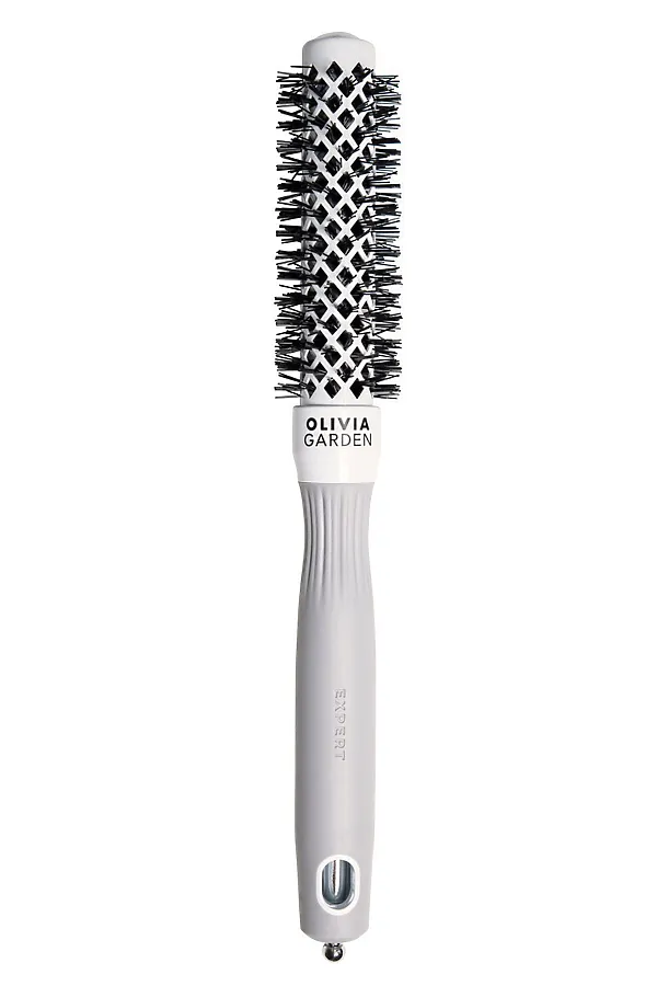 Olivia Garden Термобрашинг для укладки волос / Expert Blowout Shine White & Grey, 20 мм, бело-серый KRISTALLER, бело-серый - фото 2