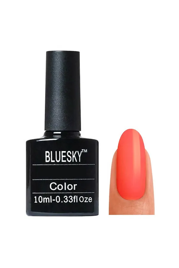 Bluesky Гель-лак для ногтей / Classic 112 SU, розово-коралловый, 10 мл KRISTALLER, 112 su, розово-коралловый - фото 2