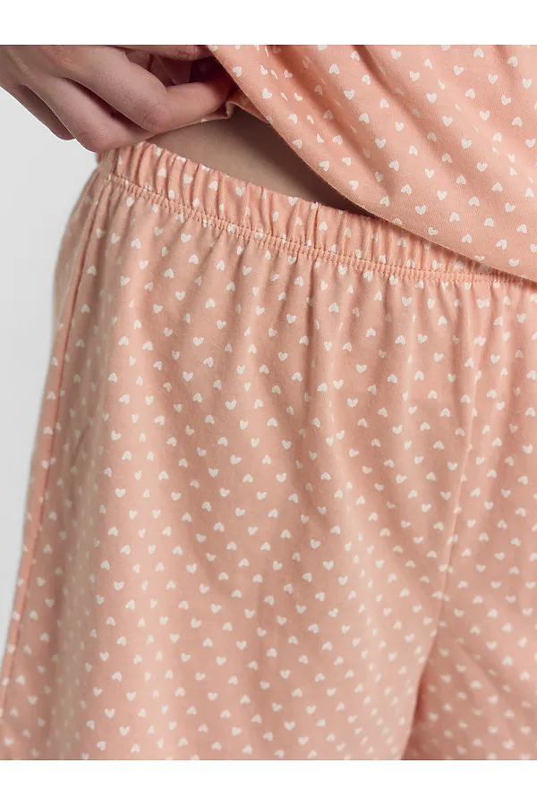 Комплект (Футболка+Шорты) MARK FORMELLE, сердечки на коралловом - фото 2