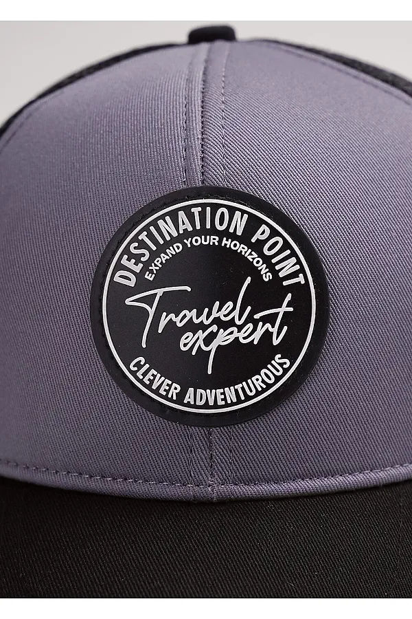 Бейсболка CLEVER, серый/чёрный - фото 2