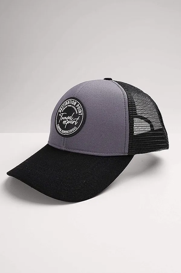 Бейсболка CLEVER, серый/чёрный - фото 2