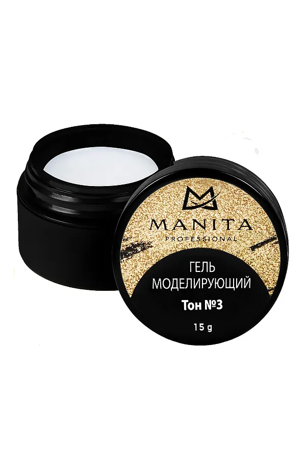 Manita Professional Однофазный моделирующий гель для наращивания №3, 15 г KRISTALLER, №3 - фото 2