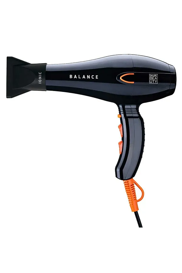 Dewal Beauty Фен для волос / Balance Black HD1001-Black, 2200 Вт, черный KRISTALLER, черный - фото 2