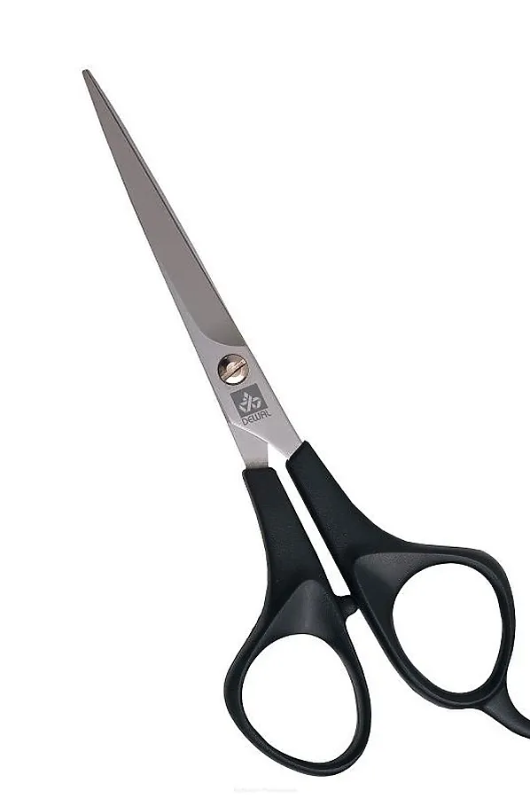 Dewal Парикмахерские ножницы прямые с микронасечками / Easy Step 9612SV-5,5, черный KRISTALLER, черный - фото 2