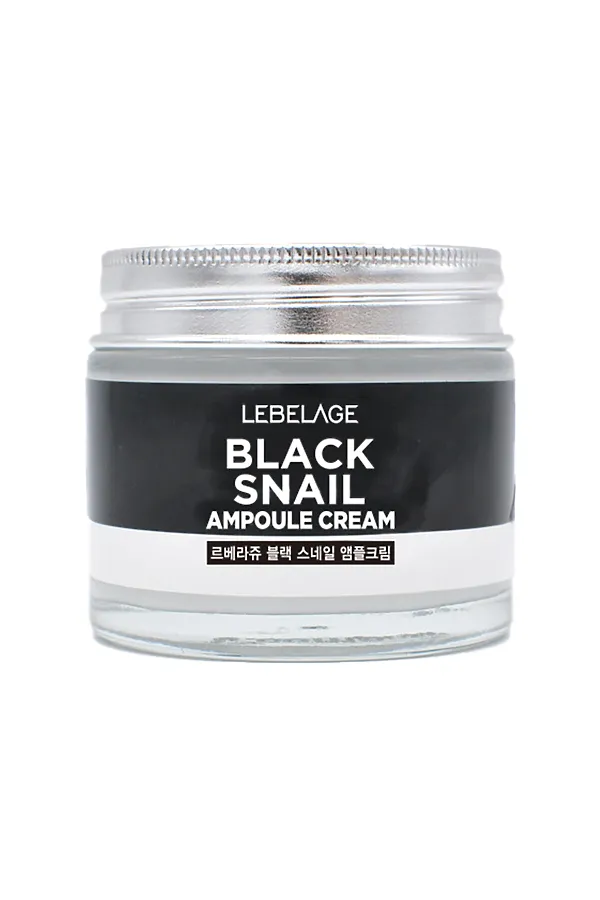Lebelage Антивозрастной aмпульный крем с муцином чёрной улитки / Ampoule Cream Black Snail, 70 мл KRISTALLER, белый - фото 2