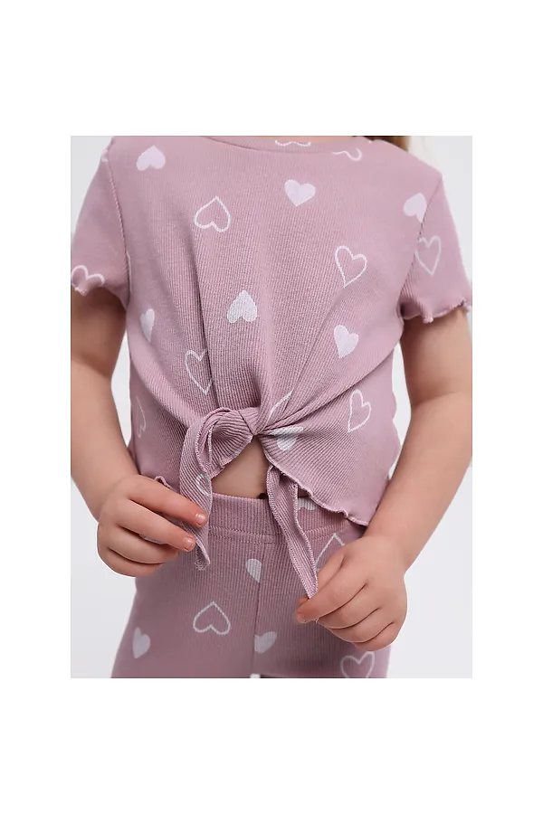 Комплект (Шорты+Футболка) YOULALA, розовый - фото 2