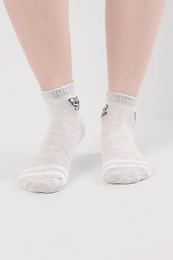 Носки CLEVER, меланж св.серый - фото 2