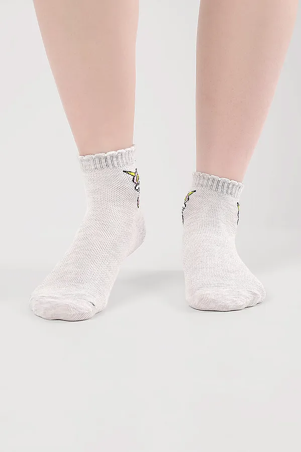 Носки CLEVER, меланж св.серый - фото 2