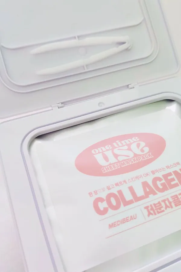 MEDIBEAU Набор тканевых масок для лица с коллагеном / One Time Use Collagen Sheet Mask Pack, 30 шт. KRISTALLER, розовый - фото 2