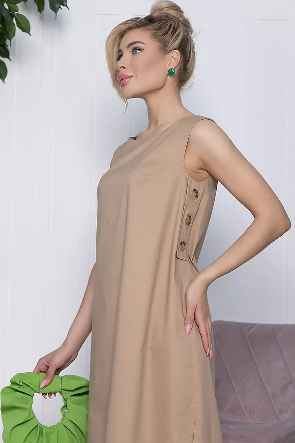 Платье LADY TAIGA, бежевое - фото 2