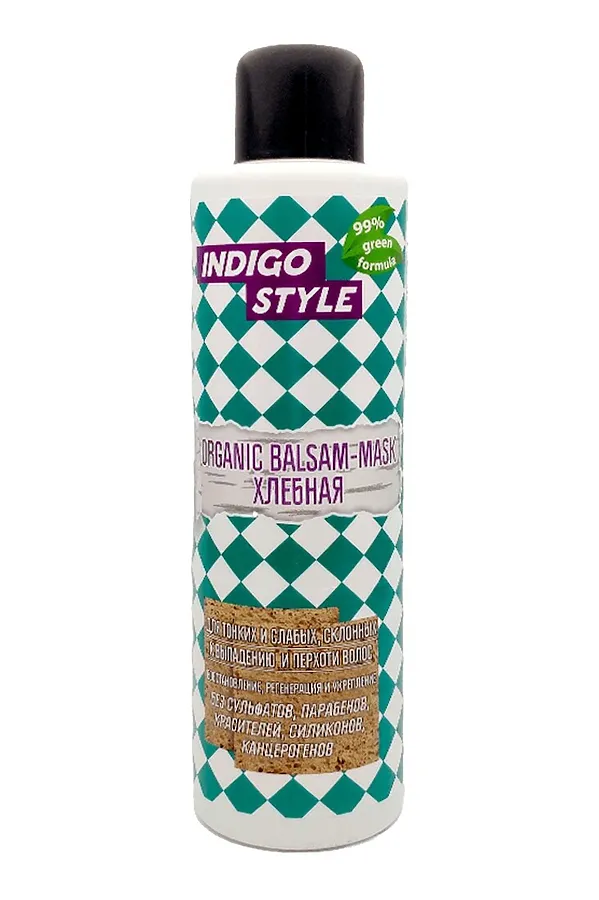 Indigo Органик бальзам-маска хлебная, 1000 мл KRISTALLER, белый - фото 2