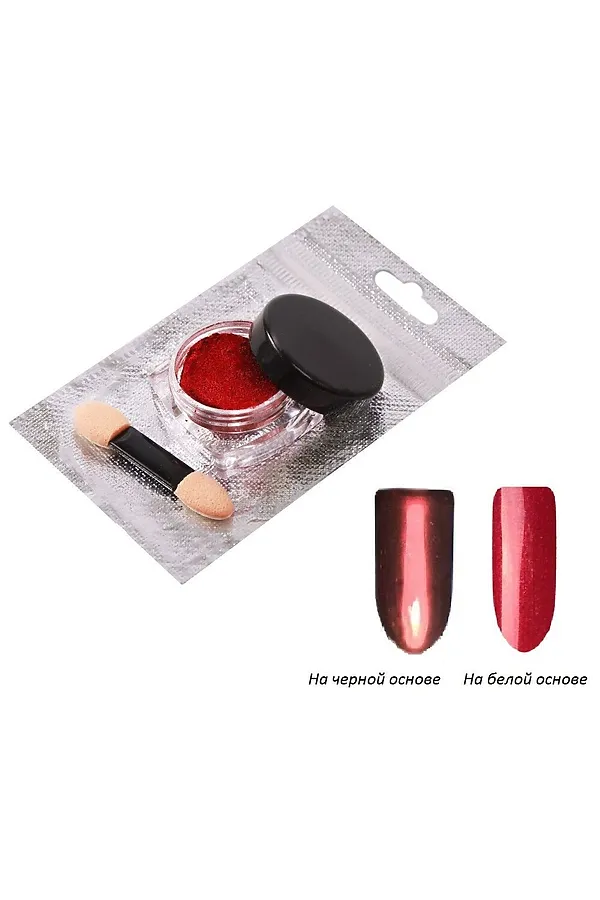 Nail Art Втирка для ногтей «Зеркальный блеск», №12 KRISTALLER, №12 - фото 2