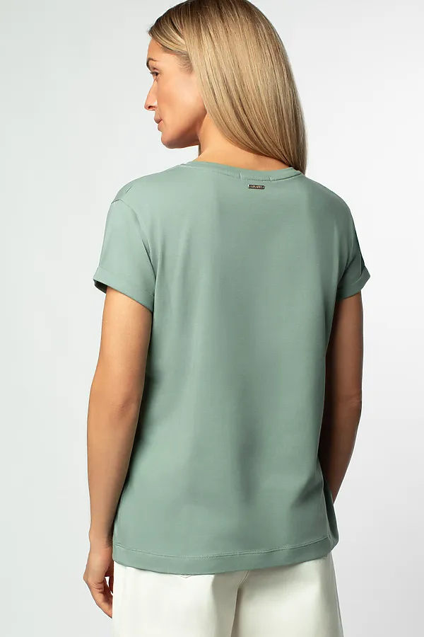 Футболка VILATTE WEAR, св.оливковый_цветок - фото 2