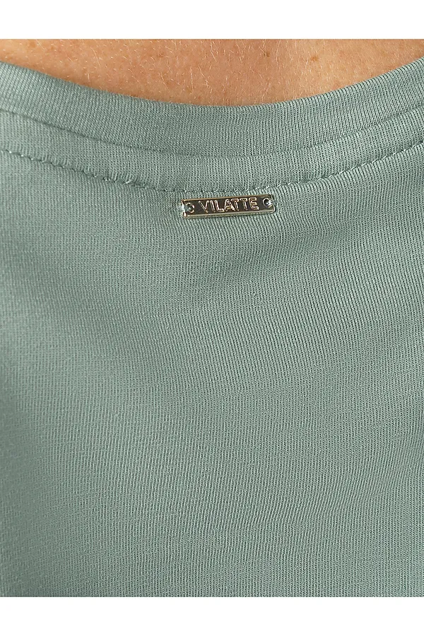 Футболка VILATTE WEAR, св.оливковый_цветок - фото 2