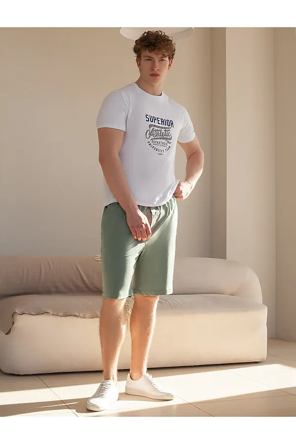 Шорты VILATTE WEAR, св.оливковый - фото 2