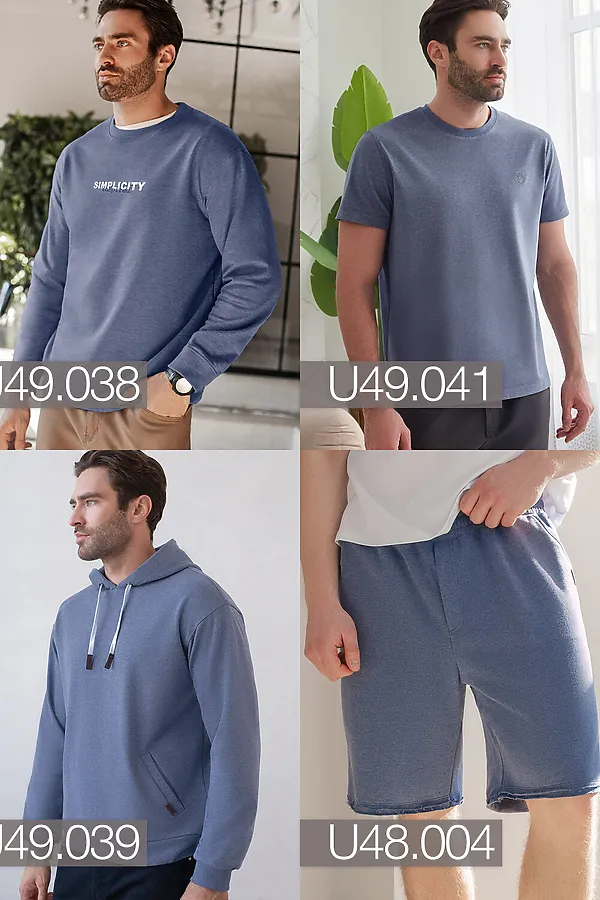 Футболка VILATTE WEAR, св.синий меланж - фото 2