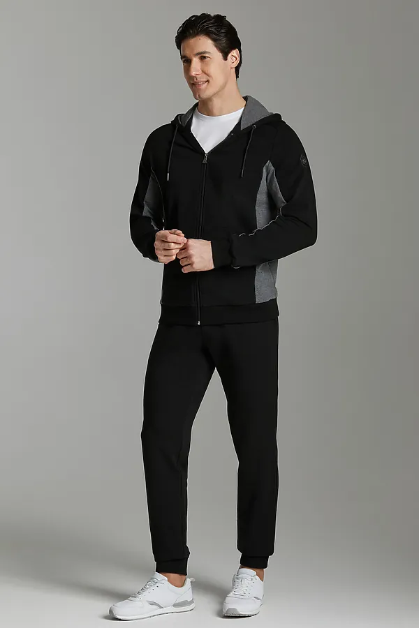 Костюм (Толстовка+Брюки) ADDIC-SPORT, черный - фото 2