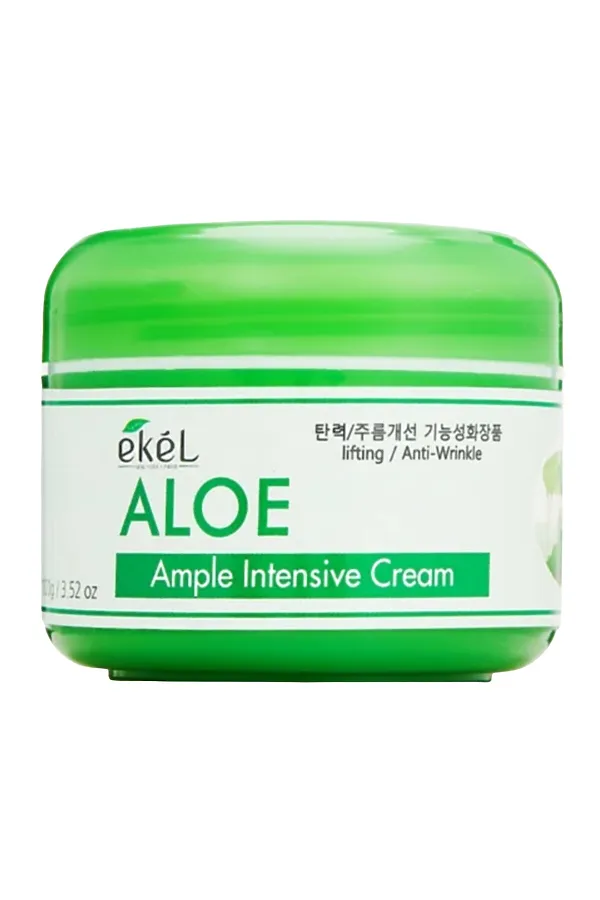 Ekel Ампульный крем для лица увлажняющий с экстрактом алоэ / Ample Intensive Cream Aloe, 100 мл KRISTALLER, белый - фото 2