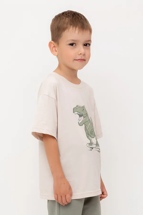 Футболка  CROCKID, бежевый - фото 2
