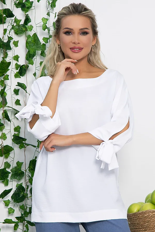 Блуза LADY TAIGA, белая - фото 2