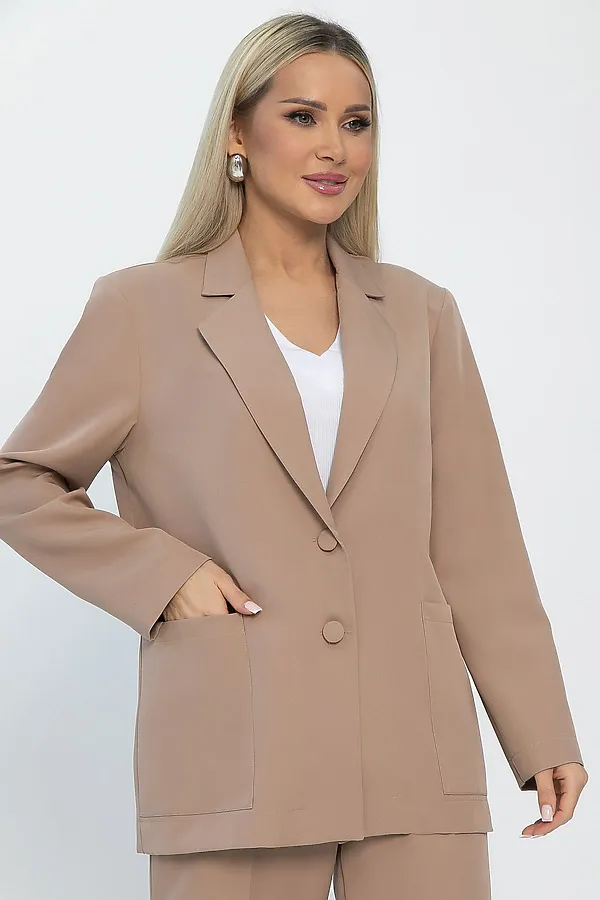Пиджак LADY TAIGA, мокко - фото 2