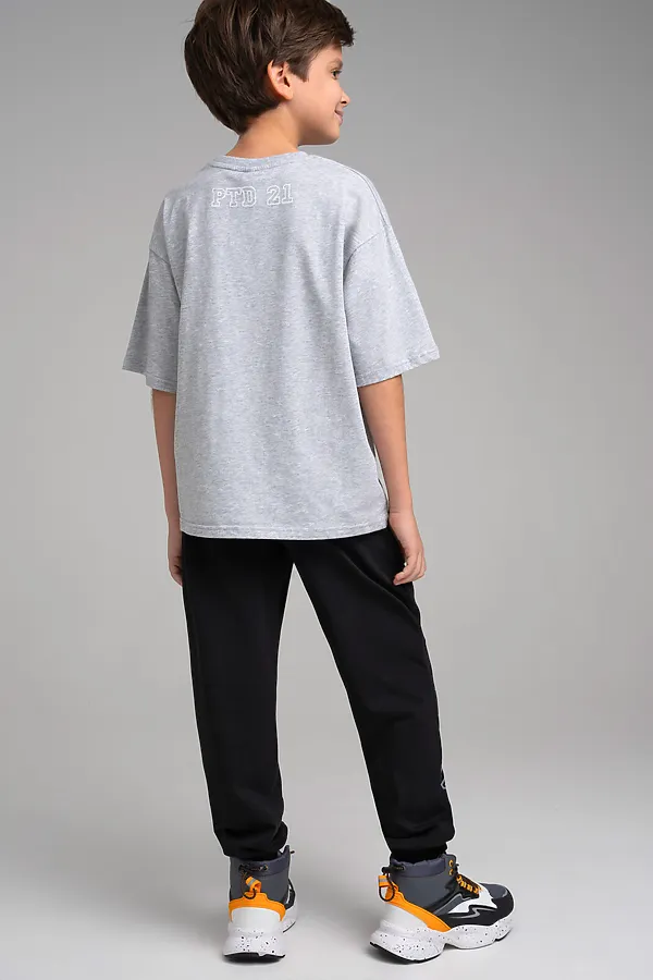 Комплект (Футболка+Брюки) PLAYTODAY, серый,черный - фото 2