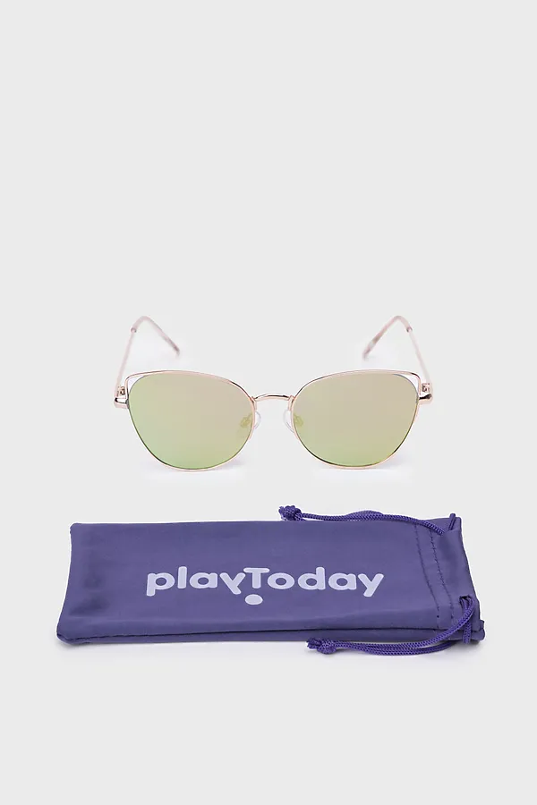 Очки солнцезащитные PLAYTODAY, золотой,светло-розовый - фото 2