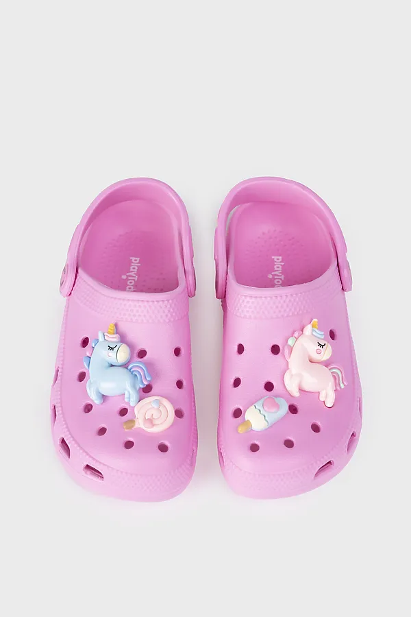 Сабо для девочек PLAYTODAY, розовый - фото 2