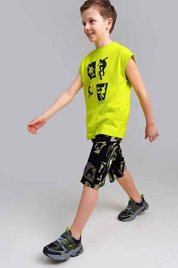 Футболка PLAYTODAY, светло-зеленый,черный - фото 2