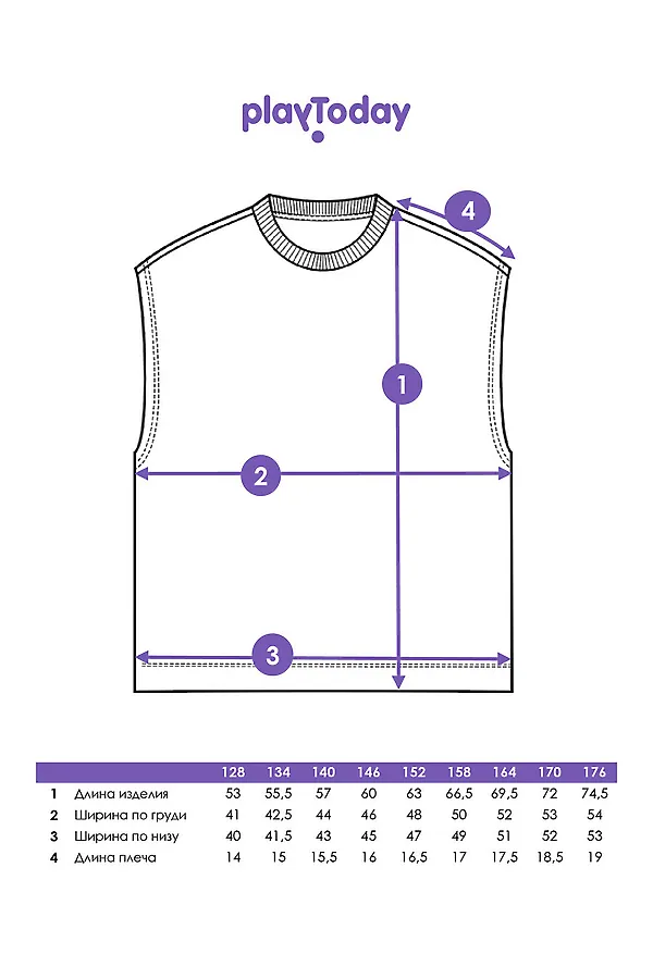 Футболка PLAYTODAY, светло-зеленый,черный - фото 2