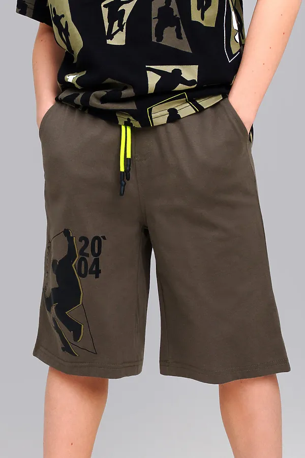 Шорты, 2 шт. PLAYTODAY, хаки,черный - фото 2