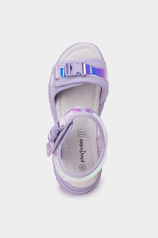 Сандалии для девочек PLAYTODAY, сиреневый - фото 2