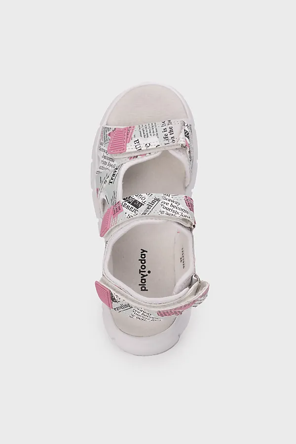 Сандалии PLAYTODAY, белый,розовый - фото 2