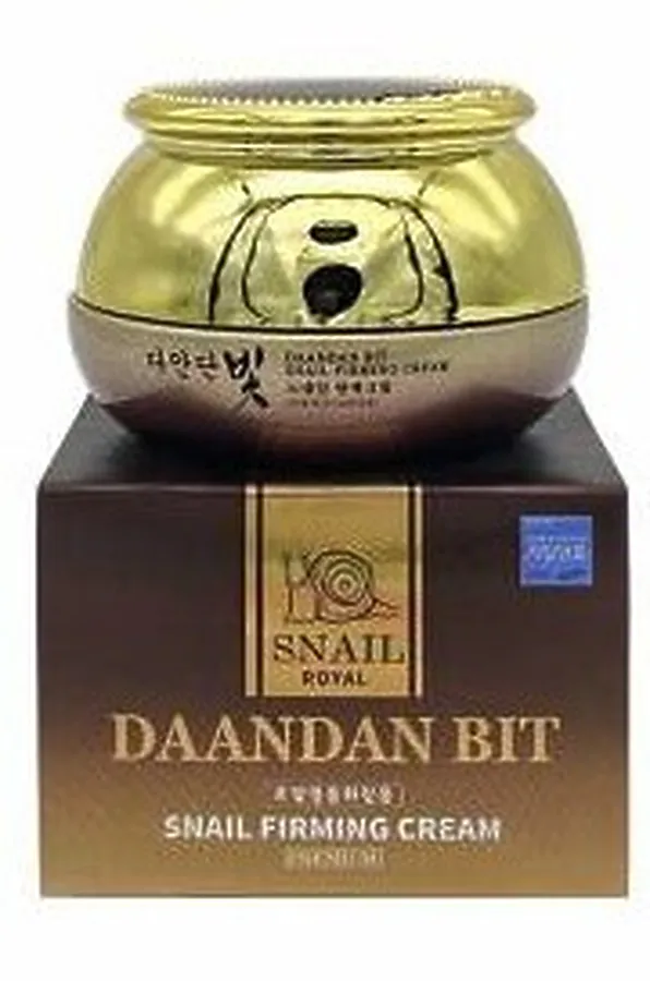 Jigott Уценка Укрепляющий крем с муцином улитки / DAANDAN BIT Snail Firming Cream, 50 мл KRISTALLER, желтый - фото 2