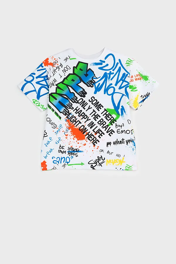 Фуфайка трикотажная для мальчиков (футболка) PLAYTODAY, разноцветный - фото 2