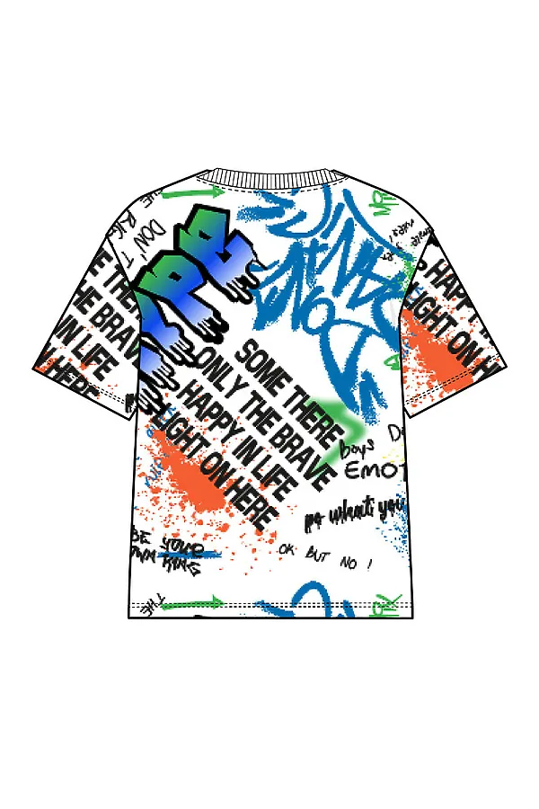 Фуфайка трикотажная для мальчиков (футболка) PLAYTODAY, разноцветный - фото 2