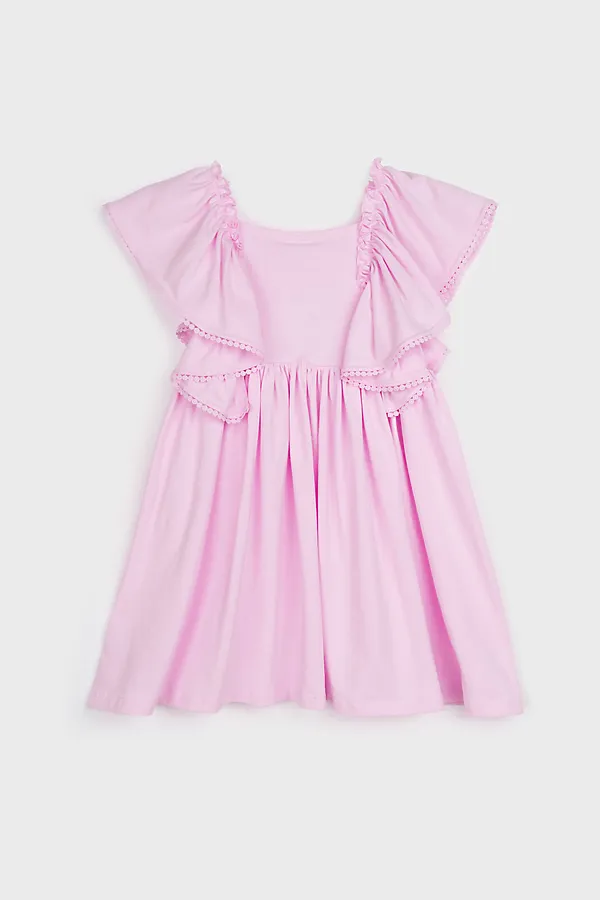 Платье трикотажное для девочек PLAYTODAY, светло-розовый - фото 2