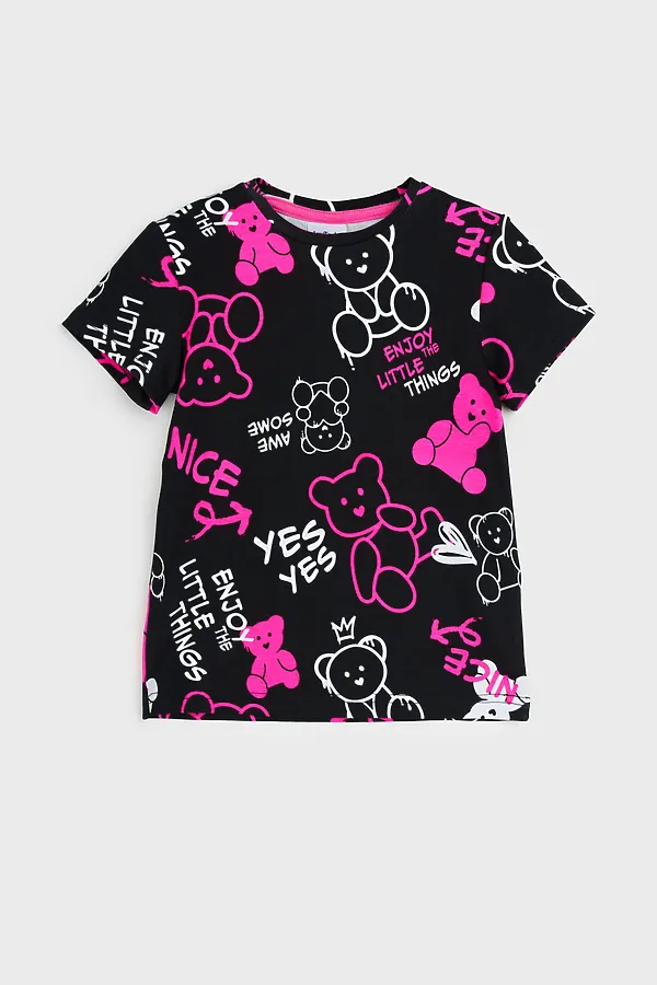 Футболка PLAYTODAY, черный,фуксия,белый - фото 2