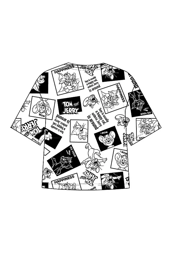 Фуфайка трикотажная для женщин (футболка) PLAYTODAY, белый,черный - фото 2