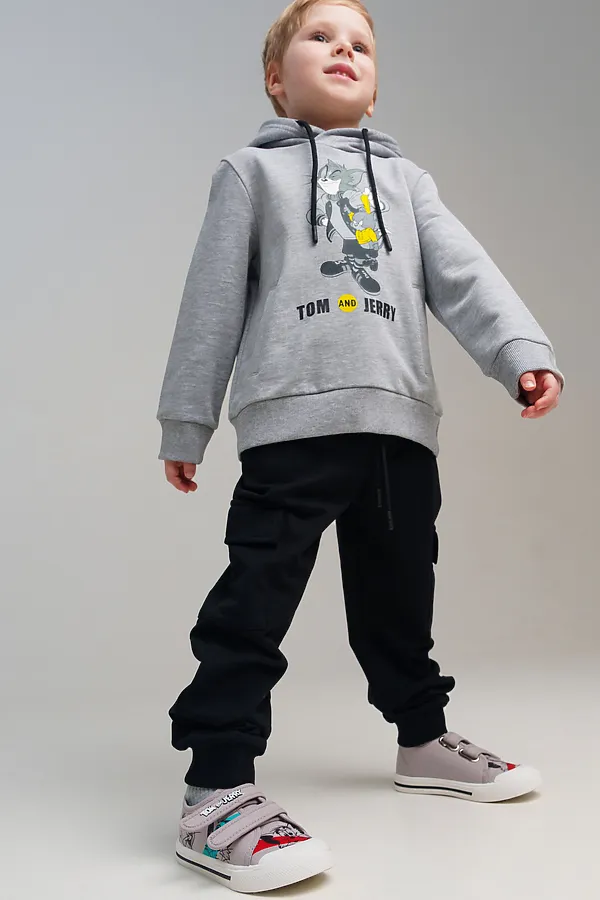 Полуботинки для мальчиков PLAYTODAY, светло-серый - фото 2