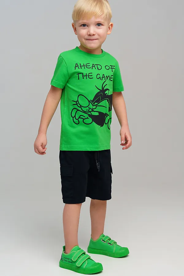 Полуботинки для мальчиков PLAYTODAY, зеленый - фото 2