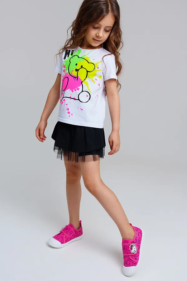 Полуботинки для девочек PLAYTODAY, фуксия - фото 2