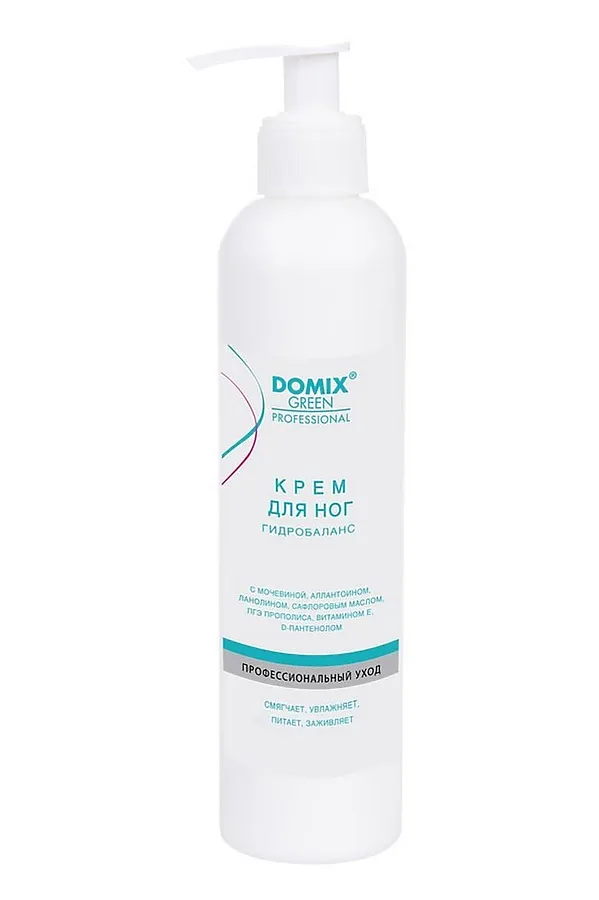 Domix Green Уценка Professional Крем для ног гидробаланс с мочевиной, аллантаином, ланолином, 250 мл. KRISTALLER, белый - фото 2